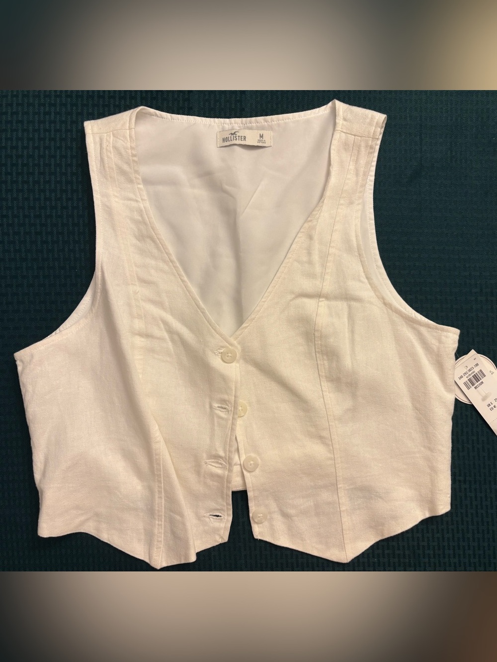 Hollister Linen Blend Vest